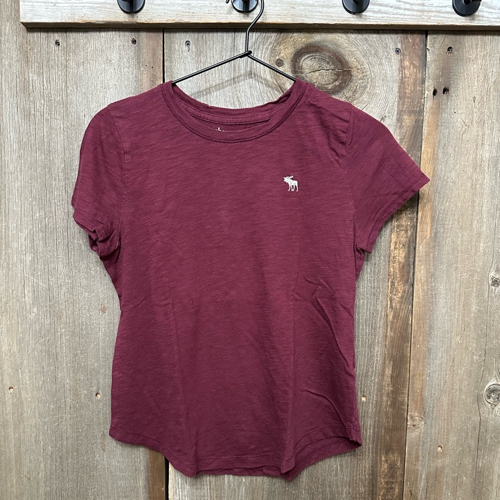 Abercrombie Kids Short Sleeve Tee in Maroon Size 13 14 Girls